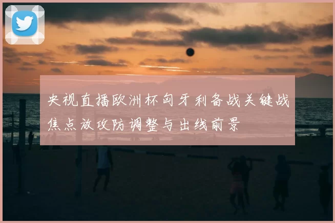 央视直播欧洲杯匈牙利备战关键战焦点放攻防调整与出线前景