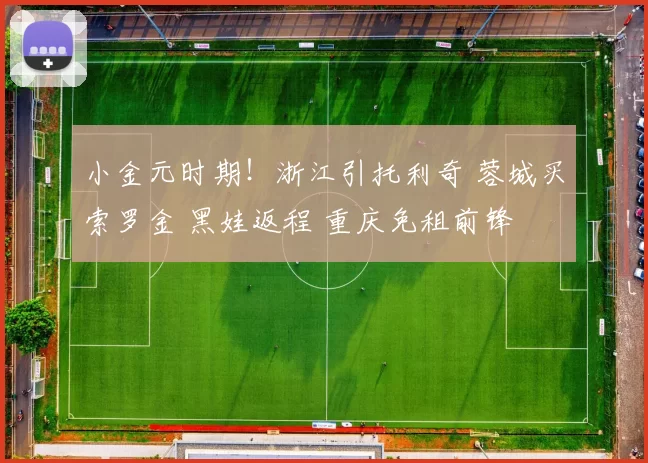 小金元时期！浙江引托利奇 蓉城买索罗金 黑娃返程 重庆免租前锋