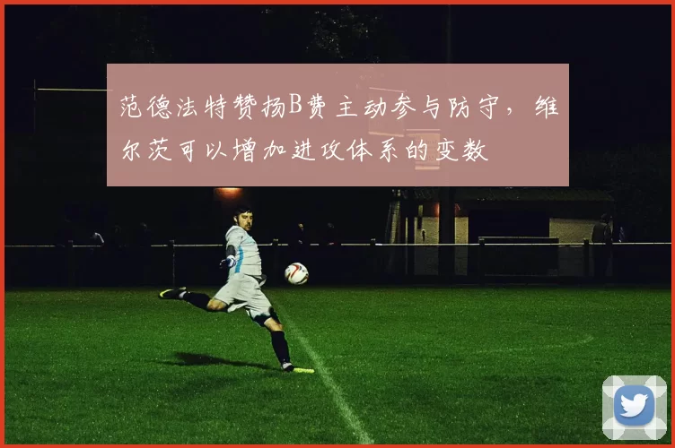 范德法特赞扬B费主动参与防守，维尔茨可以增加进攻体系的变数