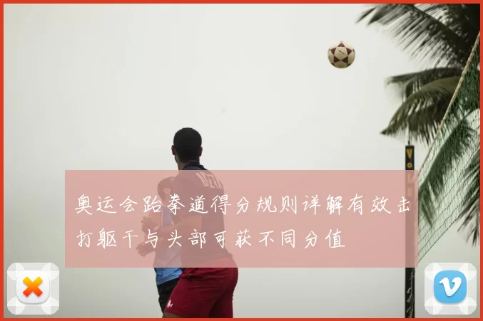 奥运会跆拳道得分规则详解有效击打躯干与头部可获不同分值